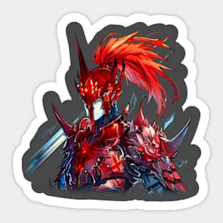 solo leveling igris red armor Sticker